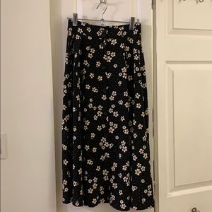 Monki midi shirt with daisy print